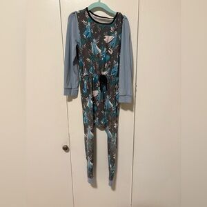 Rags Disney Frozen Elsa long sleeve pajama romper girls size 5/6